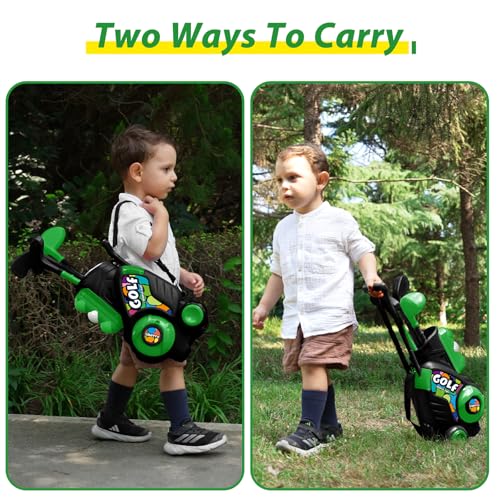 Image of Liberry Toddler Golf Clubs Set Toy for Boys Girls 1 2 3 4 Years Old, Green