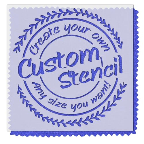 Stencil Stop Personalized Custom Stencils for Spray Painting - Customizable for Logos, Businesses, Images - 14 Mil Mylar Plastic [3 x 3 inches]