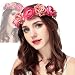 Cinta para el cabello,corona de flores,Flor Hecha a Mano Diadema Corona Floral,ajustable,Novia...