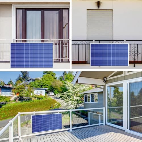 Crochet réglable de balcon pour installation de panneaux photovoltaïques