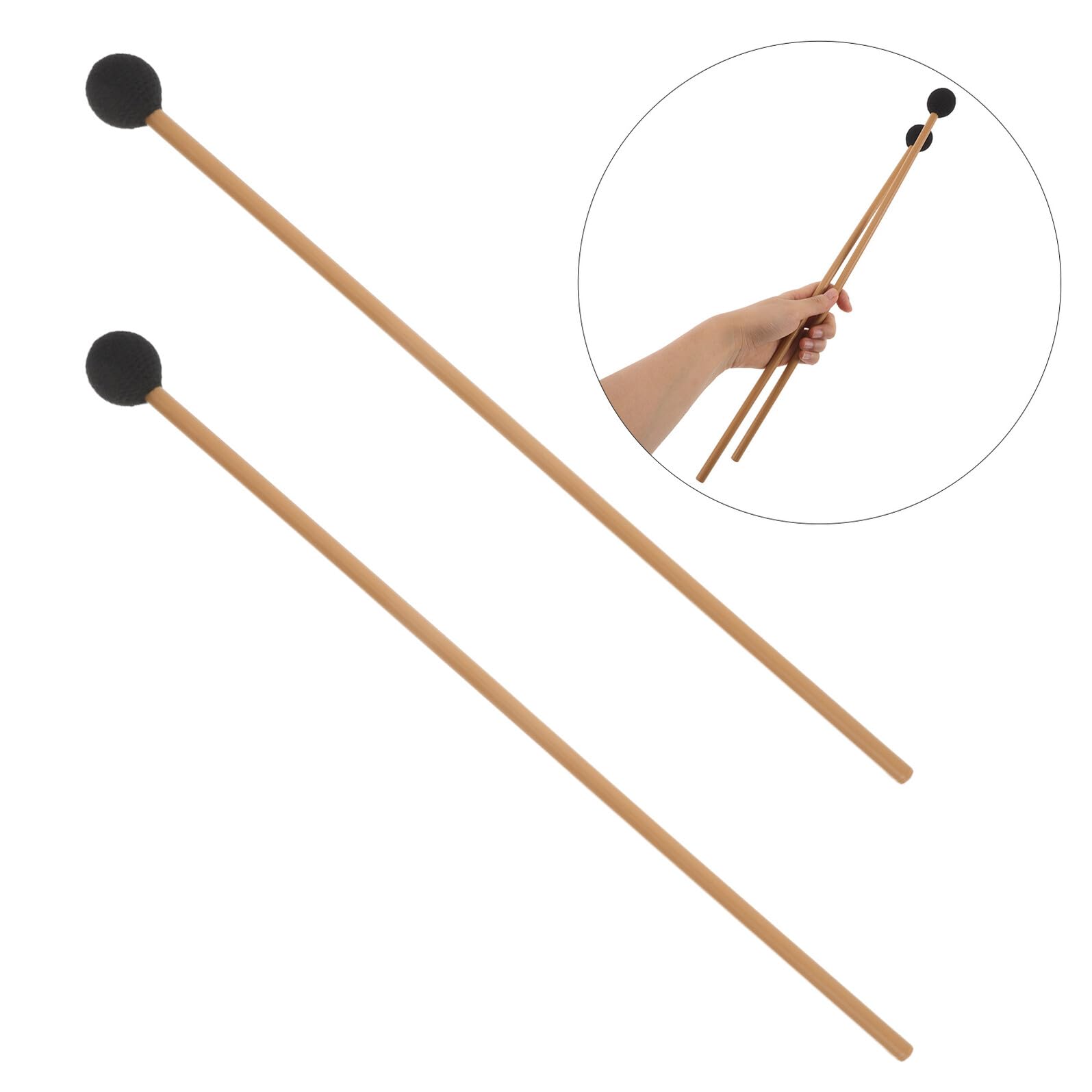 Weiche Glockenspielschlägel mit Kunststoffgriff Leichter Schlagstockhammer für Ethereal Drum und Xylophon Geeignet für Bildungszwecke und Proben
