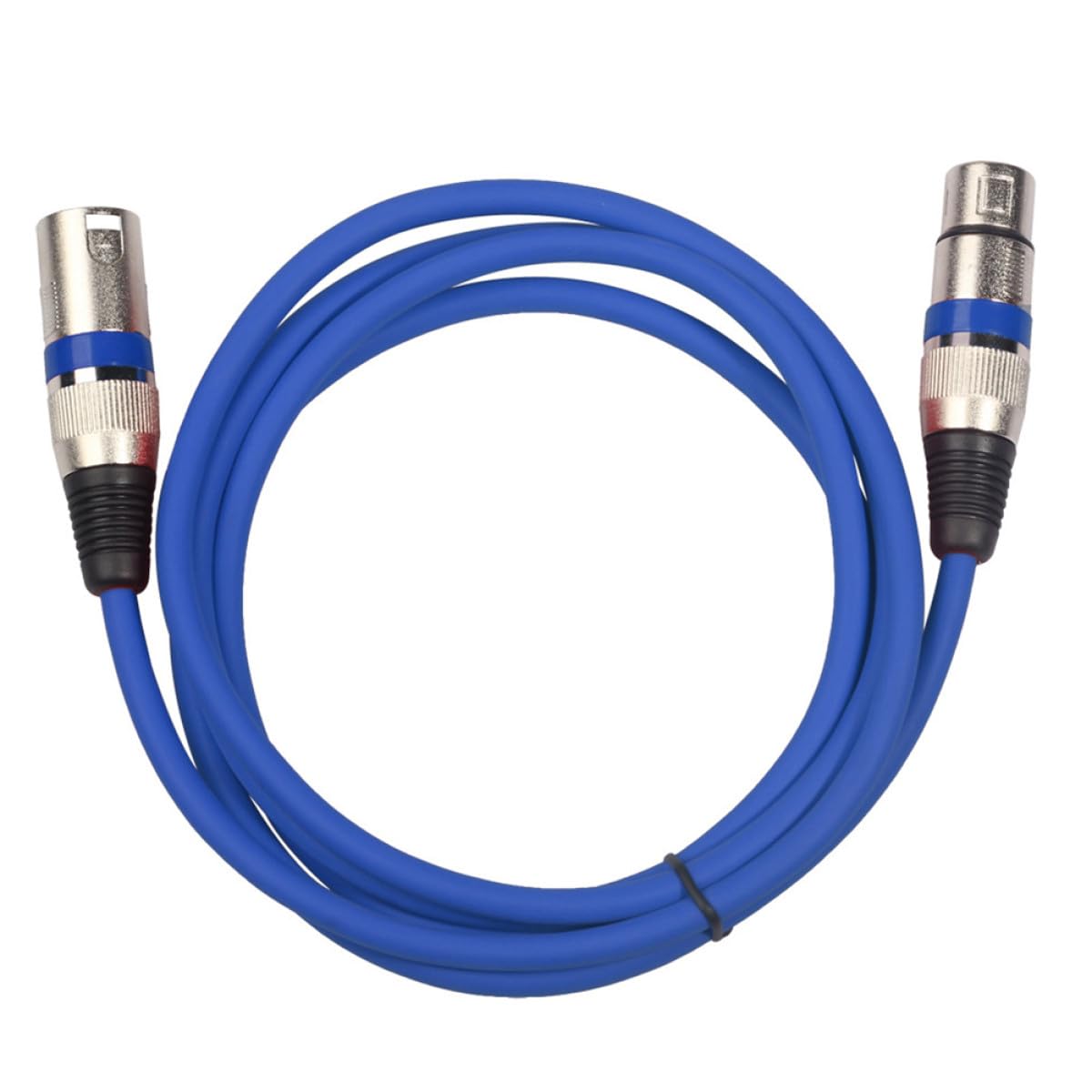 Cabilock Cable de Micrófono Paquete de 6 Unidades Balanceado Xlr Macho a Hembra de 1 Metro en Colores Variados, Transmisión Antiinterferencias para Escenario y Amplificador