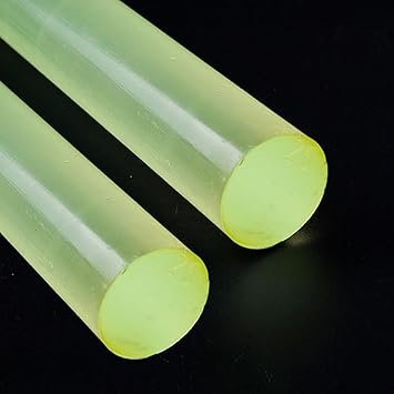 2 Pack Solid Polyurethane Round Bar, Length 250mm Diameter 50-100mm High Elastic Rubber PU Construction Machinery Shock Absorbing Rod Sticks Size Dia50mm