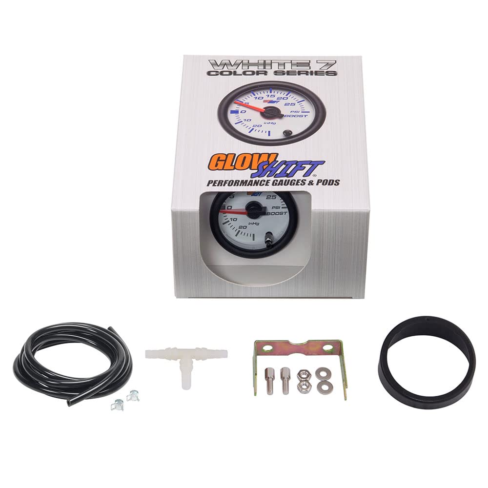Black Friday - 70% OFF GlowShift White 7 Color 30 PSI Turbo Boost / Vacuum Gauge Kit - Includes Mechanical Hose & T-Fitting - White Dial - Clear Lens - for Car & Truck - 2-1/16 52mm Black Friday - 80% OFF GlowShift White 7 Color 30 PSI Turbo Boost / Vacuum Gauge Kit - Includes Mechanical Hose & T-Fitting - White Dial - Clear Lens - for Car & Truck - 2-1/16 52mm