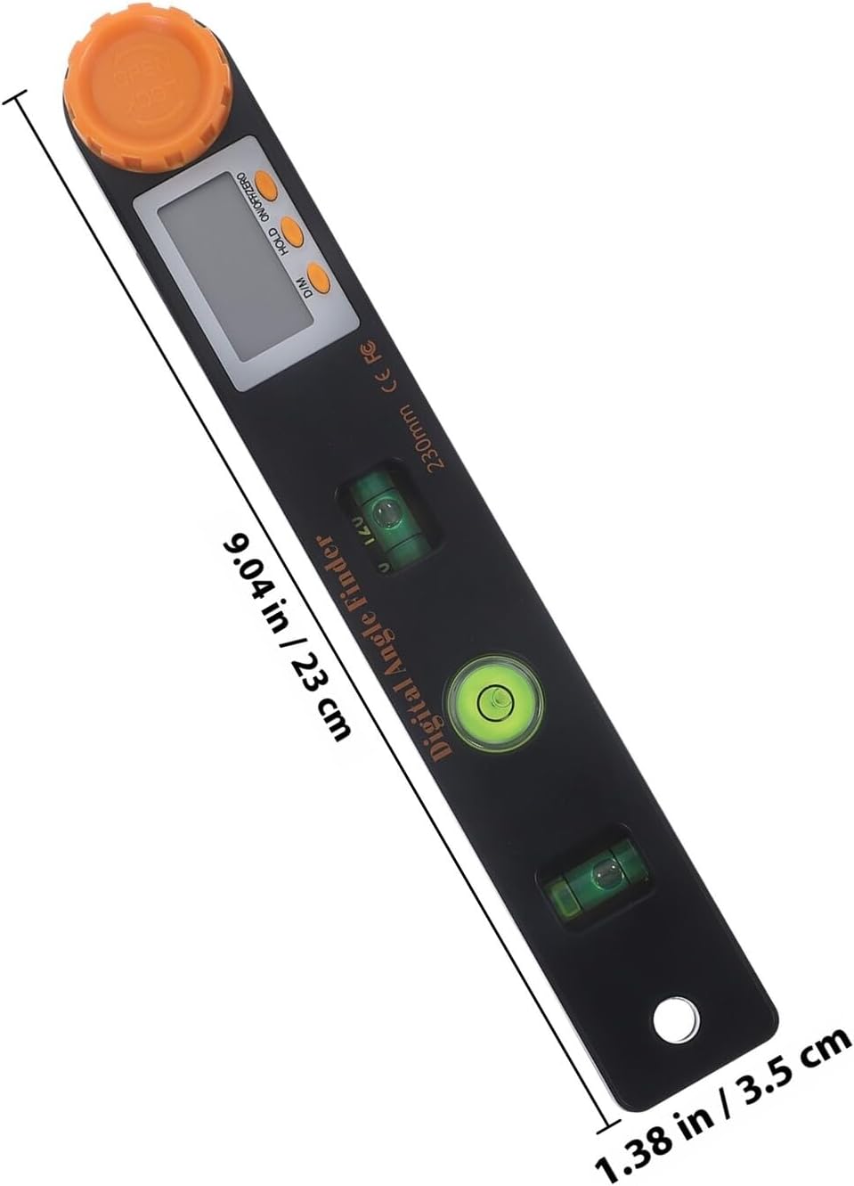 MAGICLULU Digital Angle Finder 4in1 7-inch Protractor Ruler with Inch/mm Scale and Bubble Level, 360° Rotatable Measuring Tool for Woodworking, Carpentry, and Construction