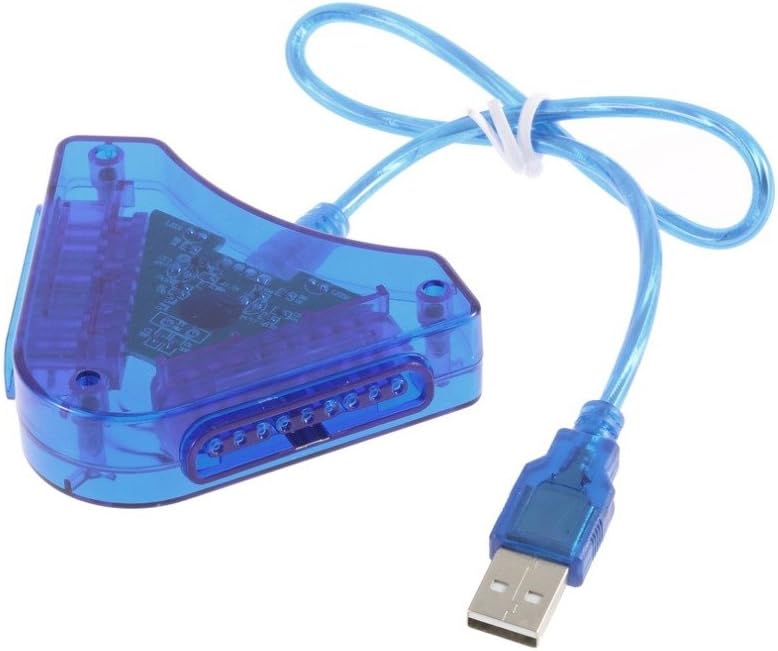 PS2 Gamepad to PC Gamepad Converter - 2 Player Support - Vibration Function - Digital & Analog Control - PS2 Controllers Only