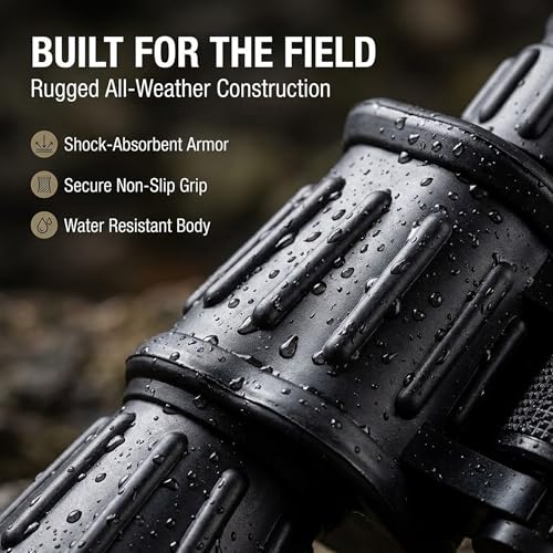 Image of CampCo Humvee 20x50 Rubber Binoculars Telescope Goggles for Adults, Hunting Travel Cruises Football Games Sports & Outdoors Military Police Personnel
