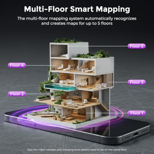 Image of Robot Vacuum and Mop Combo, Robot Vacuum Cleaner with Bagless Self Emptying Station, 18000Pa Suction, LiDAR Navigation, ideal for Pet Hair, Carpet & Hard Floor, Compatible with App /Alexa /Voice Control