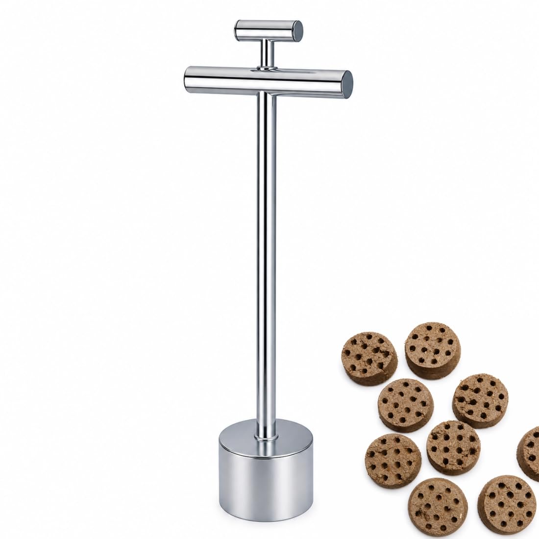 Stainless Steel Cow Dung Cake Maker – Manual Gobar Upla Making Machine | Heavy Duty Cow Dung Compression Tool for Uniform Fuel Cakes | Durable Rural & Farm Use Equipment-image-35