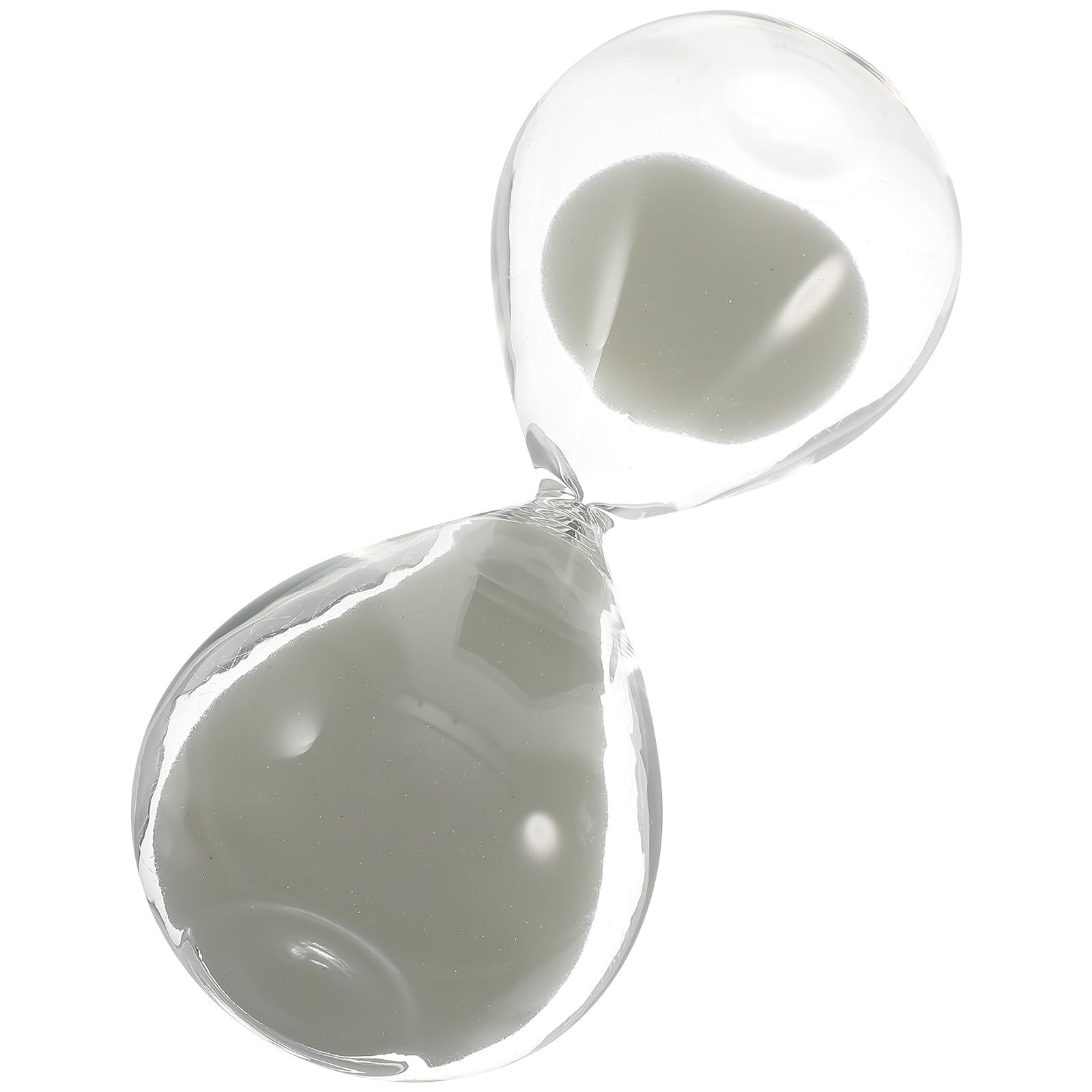 Temporizador de arena multifunción de vidrio blanco con diseño creativo para casa
