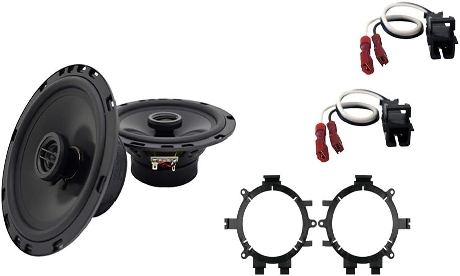 Harmony Audio HA-R5 Compatible with GMC Savana Full Size Van 2003-2007 Rhythm Series 5.25" Replacement 225W Speakers, HA-724568 Speaker Replacement Harness and HA-823002 Speakers Adapter Kit