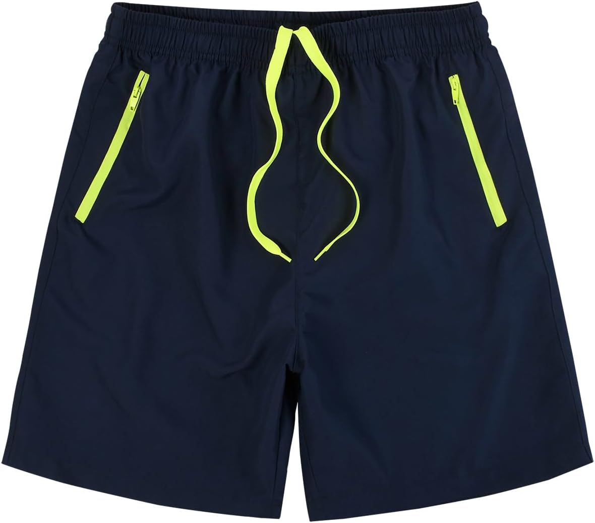 MADHERO Men Swim Trunks with Zipper Pockets Quick Dry Bathing Suits Mesh Lining