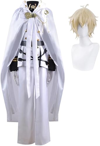 Seraph of the end Cosplay Outfit Set Mikaela Hyakuya Cosplay Halloween Costume Men and Woman Carnival Party Anime Clothes for Adult