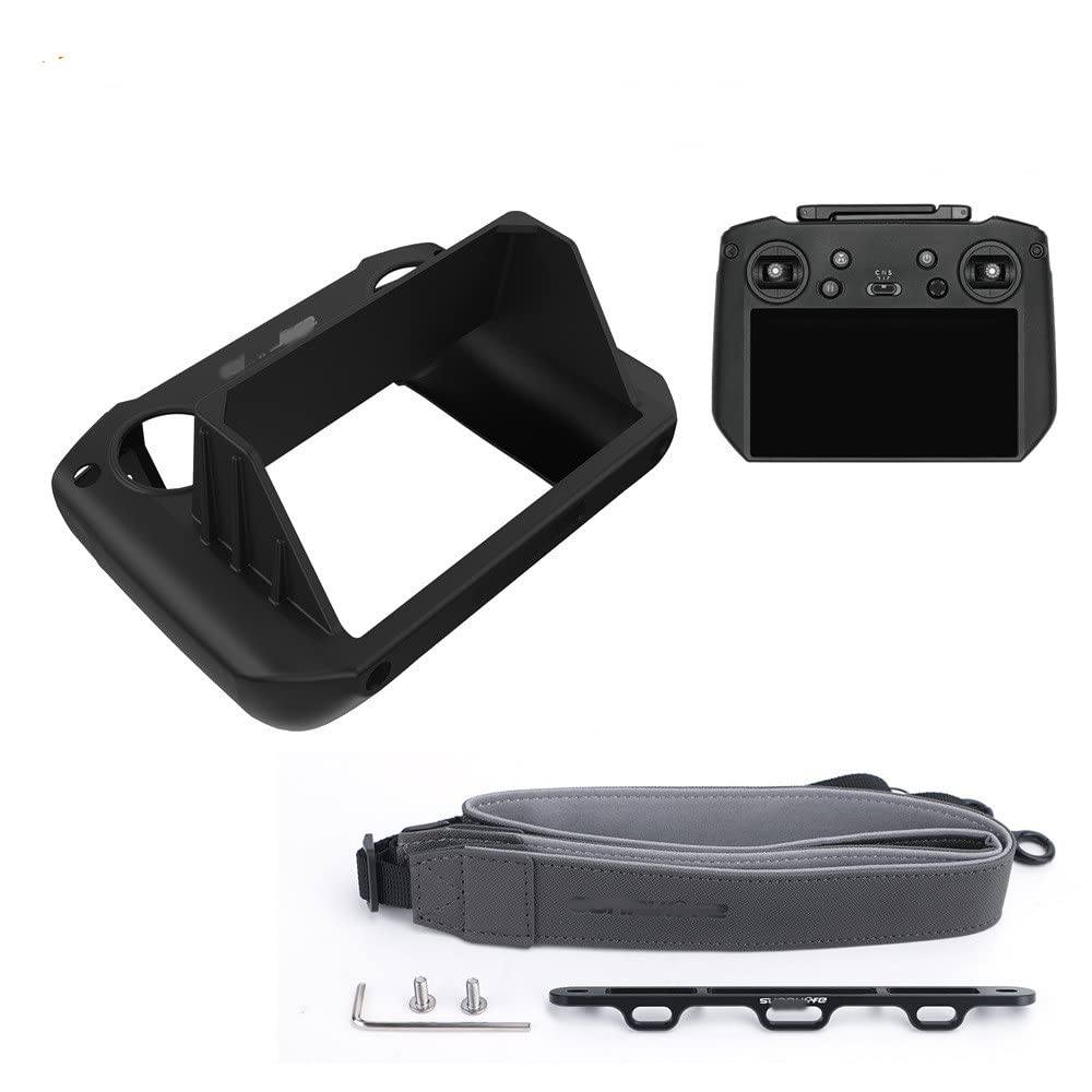 Akcesoria do dronów Do DJI RC Pro Smart Controller Wysokie cele smyczowe pasek na szyję szklany sterownik filmowy Silikonowy zestaw obudowy akcesoria wymienny (Color : Set B For RC PRO)
