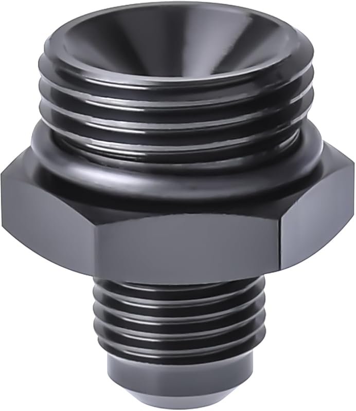 Adaptador de conexão 6AN macho flare para 10AN ORB JXFZLCYGCSM preto – 1 unidade