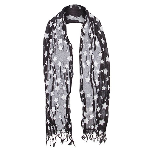 Cotton Scarf with Stars3