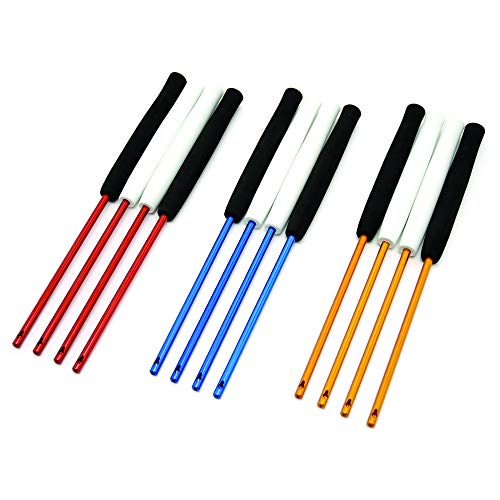 Baguettes ALU Flex Diabolo avec Poignée Mousse Confort Noir Or