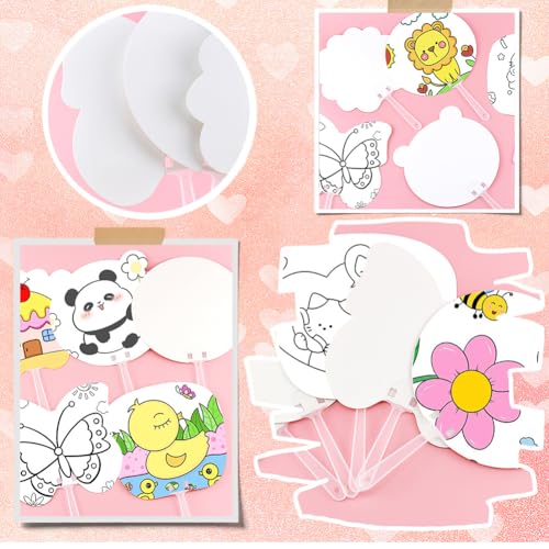 Éventails ronds en papier pour cadeau de mariage DIY - 6