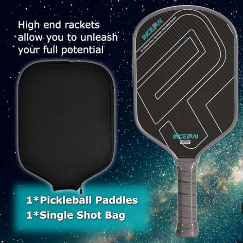 INCEPAI 3K Carbon Fiber Hot Pressed Integrated Pickleball Paddles, with Original Carbon Fiber Surface, Frosted Cloth Process, 15MM Polypropylene Honeycomb Core, Favorite of Masters by INCEPAI - Image 6