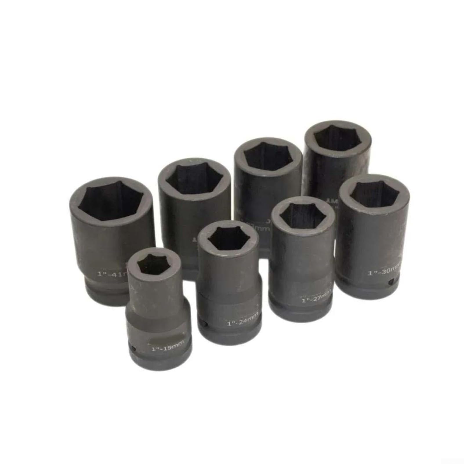 Zestaw kluczy nasadowych, 8 szt. metryczny 19-41 mm do cr-v do uderzenia osłona koła napędu nasadek nakrętek z plastikowymi tulejami do naprawy opon samochodowych, narzędzia do domu, garażu