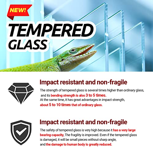 Image of REPTI ZOO Reptile Tempered Glass Extra-Long Terrarium Habitats 48 inch x 18 inch x 18 inch Reptile Amphibians Large Enclosure for Snake /Bearded Dragon /Lizard ect.