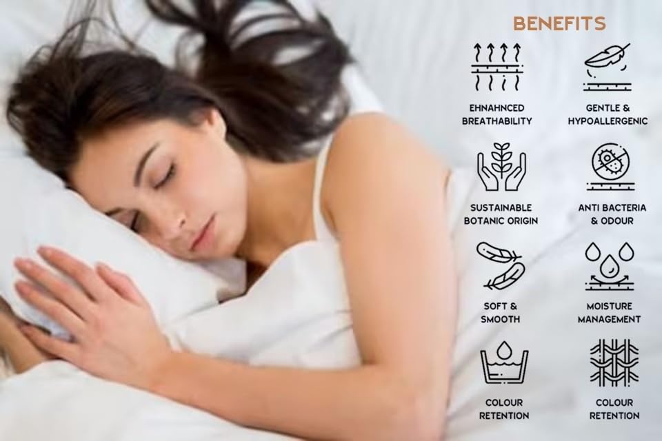 Hanfords Satin Stripe 400 Thread Count 100% Egyptian Cotton Duvet Cover Bedding Set Hotel Quality With Pillowcases 400TC (White, 3pcs, Double) - Image 3