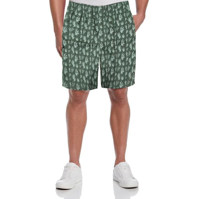 Image of Men's Cotton Shorts Waistband, Zip Fly, 1 Zip Pocket, Back Pockets (Pack of 2)