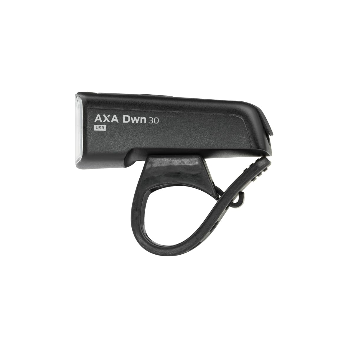 AXA Fahrradlicht Dwn 30 Lux, USB Aufladbar, 11 Stunden Leuchtdauer, Batterieanzeige, StVZO Zugelassen