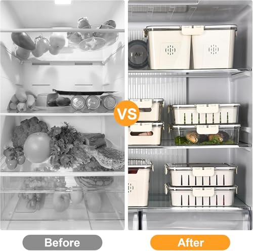 Image of Divided Veggie Tray with Lid and Handle 4 Compartment Serving Tray with Dividers Portable Travel Snack Containers Stackable Box Charcuterie Container for Fruit,Vegetable,Salad (4 Grid - 1 PC)