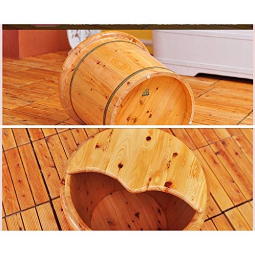 Spa de pies de madera de cedro con tapa y masaje miniatura 6
