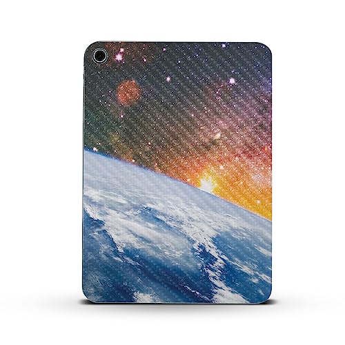 Image of MightySkins Carbon Fiber Skin Compatible with Apple iPad 10.9 inch 10th Gen (2022) Full Wrap Kit - Global Sunrise | Protective Durable Textured Carbon Fiber Finish | Easy to Apply | Made in The USA