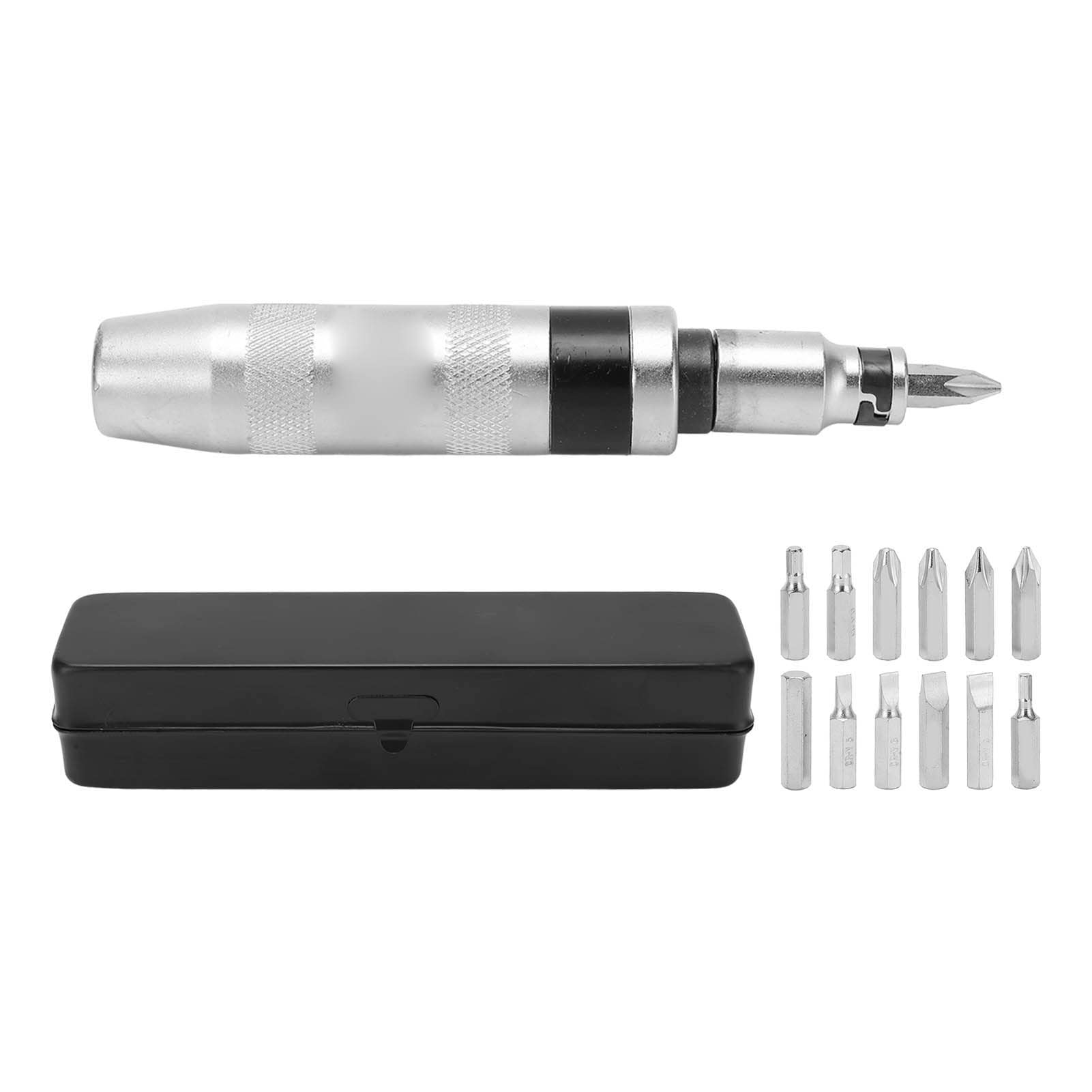 12-Bit-Schlagschrauber-Set, Universell, Zuverlässig, Langlebig, Motorrad-ATV-Roller aus Kohlenstoffstahl, Sehr Praktische Handwerkzeuge, Material aus Kohlenstoffstahl
