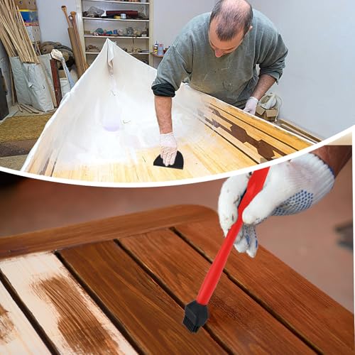 UVVRUR Leimroller für Holzbearbeitung, Wiederverwendbare Leimwalze, Gleichmäßiger Auftrag, Handwerk und Klebeprojekte (A)