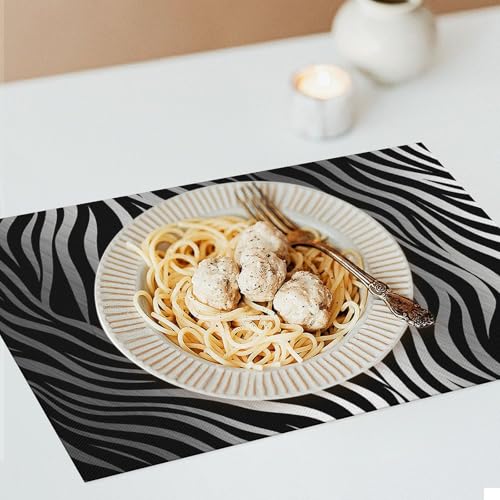 Sets de table zèbre en PVC pour une cuisine et terrasse design - 8