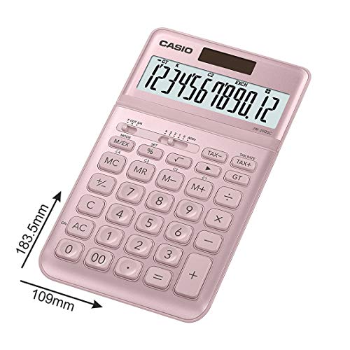 Image of Casio JW-200SC-PK Premium & Stylish Calculator (Pink)