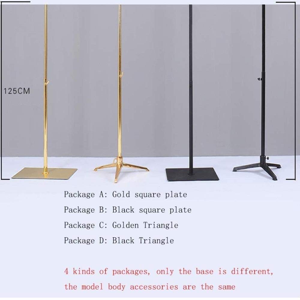 Professionelles Mannequin-Körper-Schneiderin-Modell, die Höhe kann angepasst Werden, EIN schwarzes Samt-Dummy-Modell-Männchen (Farbe: C: goldenes Dreieck, Größe: klein)