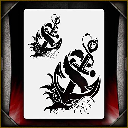 Anchors 1 AirSick Airbrush Stencil Template
