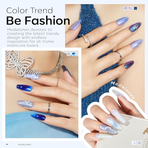 Set de esmaltes en gel Cat Eye 6 piezas con magneto miniatura 5