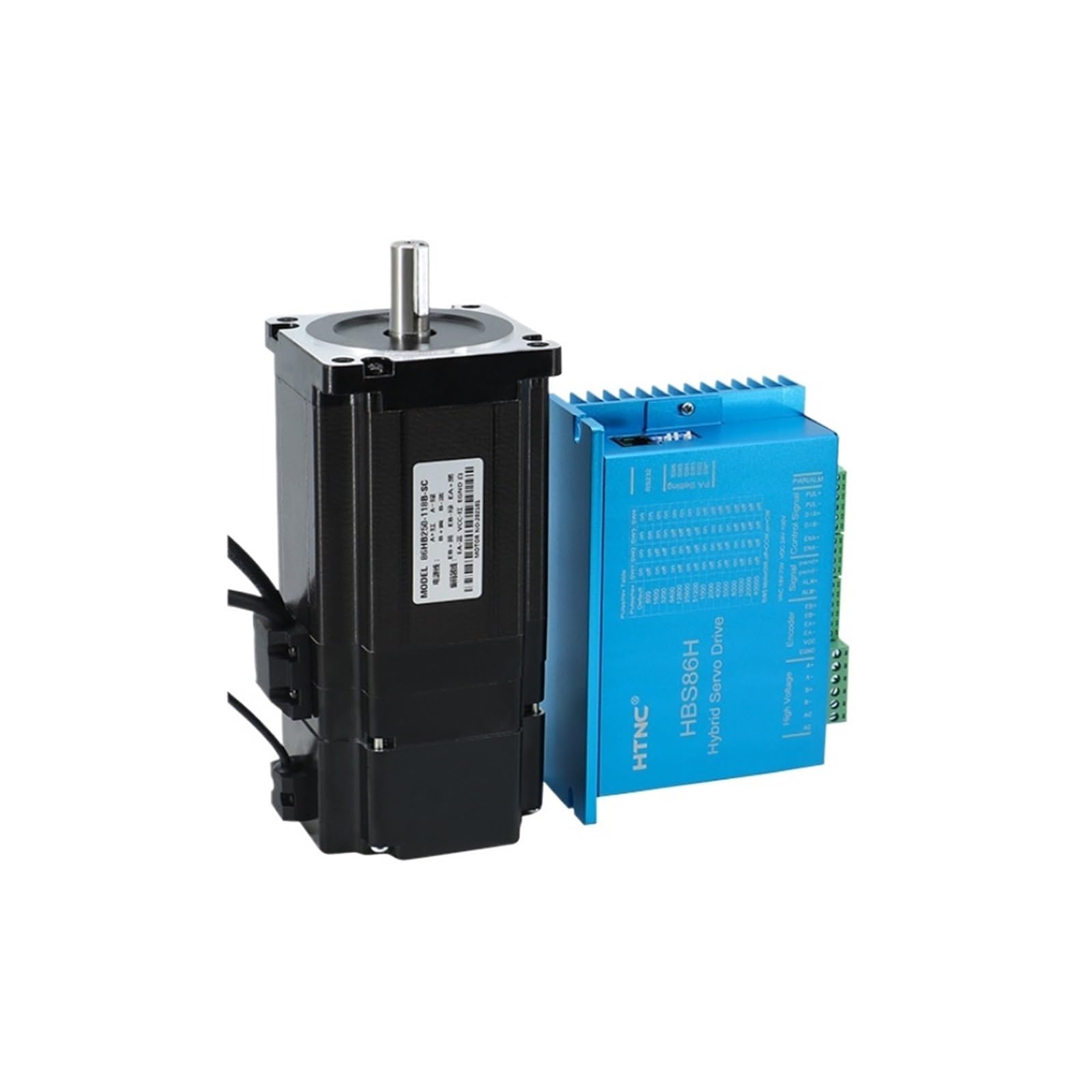 ONGCPQPEO 1 set Nema34 Closed-Loop stepper Motor 6A 4.5Nm / 8.5Nm / 12Nm +2-Phase & HBS860H / HBS86H Hybrid Step-servo Driver For(12nm,With hbs86h driver)