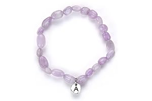 Kunzite Crystals 1pc Natural Purple Gemstone Bracelet 7 Inch