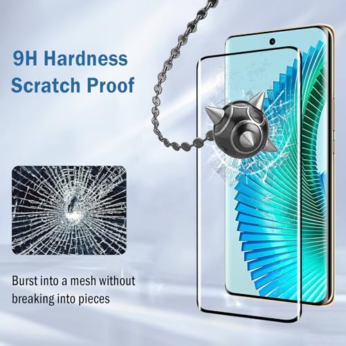 Natbok 2 Pack 3D Tempered Glass for Honor Magic 6 Lite Screen Protector,9H Hardness,Ultra Resistant,Anti-Fingerprints,No Bubbles,HD-Clear,Full Coverage Phone Film for Honor Magic 6 Lite - Image 3