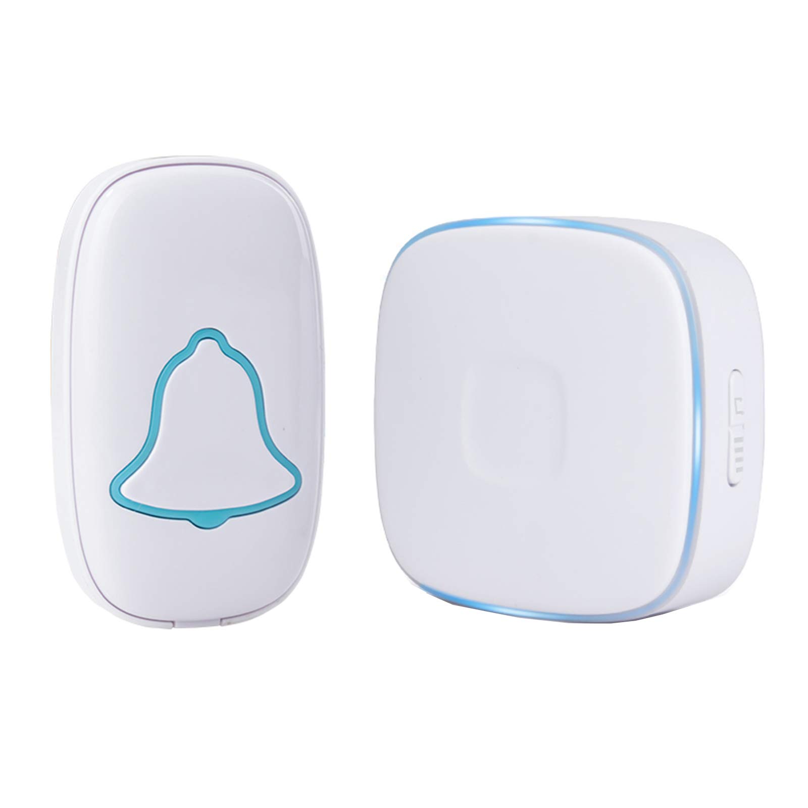 Buscapersonas Inalámbrico para Ancianos, Timbre Remoto para Pacientes Hogar, Alarma Control Remoto Emergencia Solo Botón Atención Personal Enfermería,A