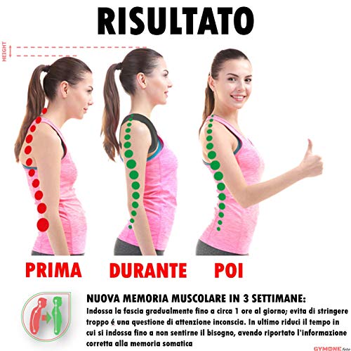Gymone Fascia Posturale Regolabile Indicato per