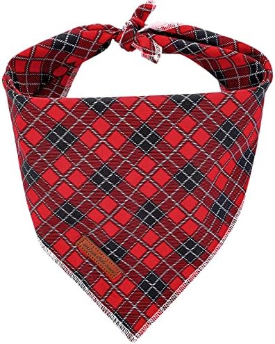 Unique Style Paws Dog Bandanas 1PC Washable Bibs Scarf, Pet Dog Kerchief, Cotton Triangle Dog Scarfs for Small Medium Large Girl or Boy Dogs and Cats