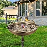 Rostbeständige Eisen-Vogeltränke für den Garten, Mehrzweck-Vogeltränke oder Futterspender, einfach zu montieren, ohne Werkzeug und einfach zu pflegen