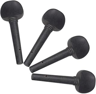 4Pcs Ebony Wood Violin Tuning Pegs for Fiddle Replacement Accessories