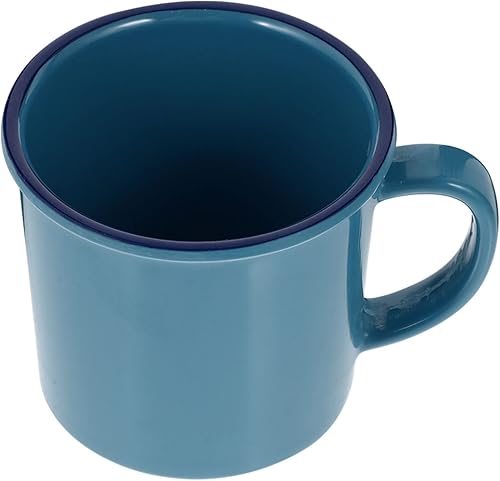 YARDWE Taza de café de melamina Taza para beber Taza de café de esmalte de imitación Taza de leche Taza clásica Latte Tazas para beber Tazas de