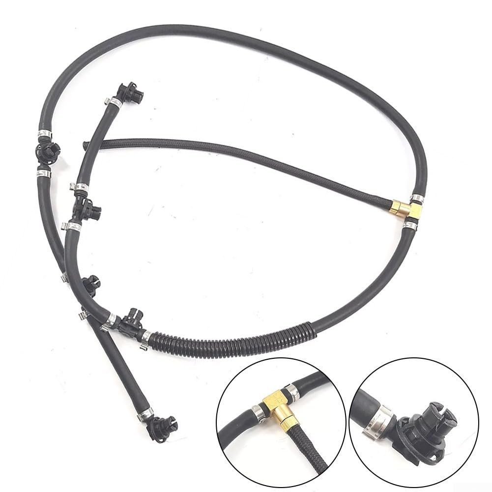 Línea de tubo de retorno de combustible 5175807AA para Jeep Grand WK 3.0L, pieza de repuesto ABS negra