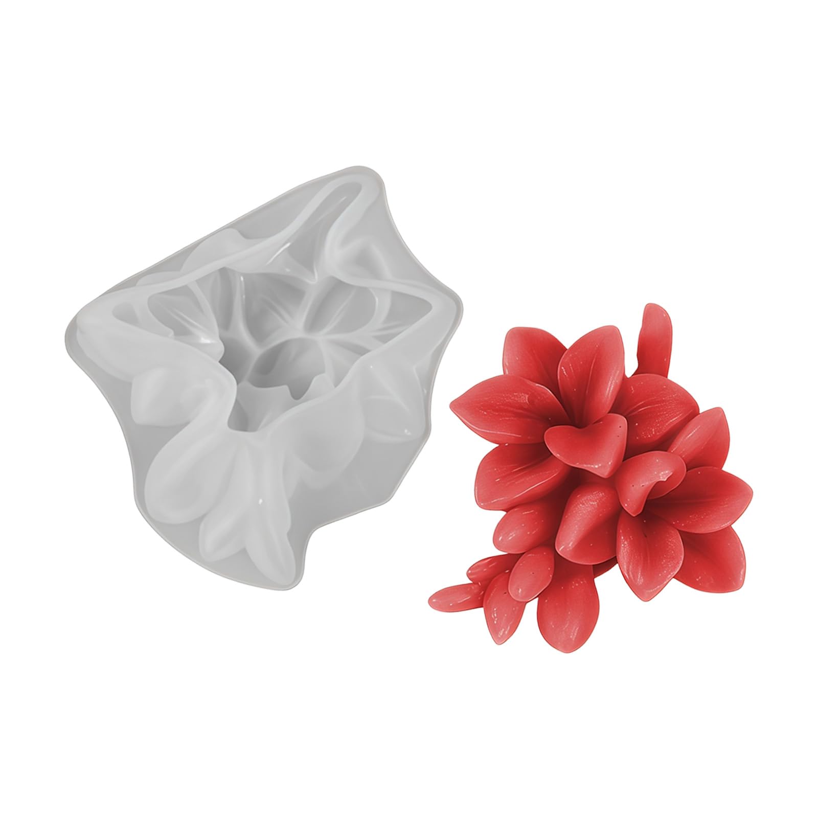 CAZSTYK Phalaenopsis Flower Shape Silicone for Soap Chocolate Baking Resin Casting Flower Elastomer Cast