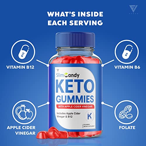 Slim Candy Keto Acv Gummies Weight Loss Shark Advanced Tank Slimcandy - Slim Keto Candy Apple Cider Vinegar Oprah Gunmies Belly Fat Winfrey Burner Diet Women Men (60 Gummies) #TOP1